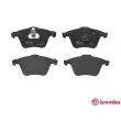 Jeu de 4 plaquettes de frein avant BREMBO P 10 012 - Visuel 1