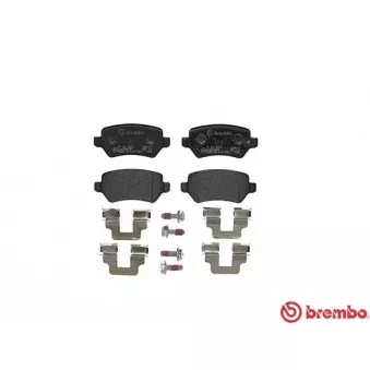 Jeu de 4 plaquettes de frein arrière BREMBO P 10 013