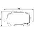 Jeu de 4 plaquettes de frein avant BREMBO P 10 014 - Visuel 2