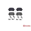 Jeu de 4 plaquettes de frein avant BREMBO P 10 014 - Visuel 1