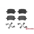 Jeu de 4 plaquettes de frein avant BREMBO P 10 015 - Visuel 1