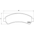 Jeu de 4 plaquettes de frein avant BREMBO P 10 016 - Visuel 2