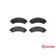 Jeu de 4 plaquettes de frein avant BREMBO P 10 016 - Visuel 1