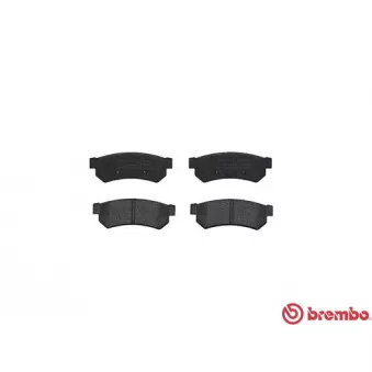 Jeu de 4 plaquettes de frein arrière BREMBO P 10 053