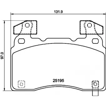 Jeu de 4 plaquettes de frein avant BREMBO P 10 064