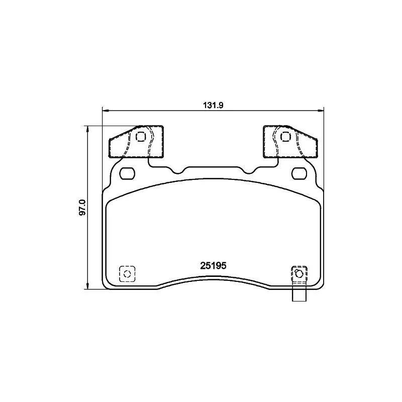 Jeu de 4 plaquettes de frein avant BREMBO P 10 064