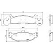 Jeu de 4 plaquettes de frein avant BREMBO P 11 001 - Visuel 2