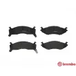 Jeu de 4 plaquettes de frein avant BREMBO P 11 006 - Visuel 1