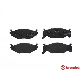 Jeu de 4 plaquettes de frein avant BREMBO P 11 007