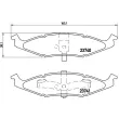 Jeu de 4 plaquettes de frein avant BREMBO P 11 009 - Visuel 2
