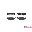 Jeu de 4 plaquettes de frein arrière BREMBO P 11 010 - Visuel 1