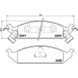 Jeu de 4 plaquettes de frein avant BREMBO P 11 011 - Visuel 2