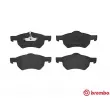 Jeu de 4 plaquettes de frein avant BREMBO P 11 013 - Visuel 1