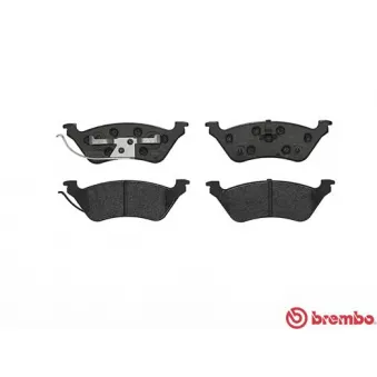 Jeu de 4 plaquettes de frein arrière BREMBO P 11 014