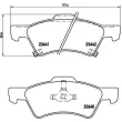 Jeu de 4 plaquettes de frein avant BREMBO P 11 015 - Visuel 2