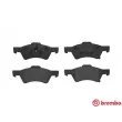 Jeu de 4 plaquettes de frein avant BREMBO P 11 015 - Visuel 1