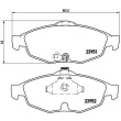 Jeu de 4 plaquettes de frein avant BREMBO P 11 016 - Visuel 2