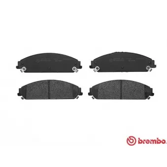 Jeu de 4 plaquettes de frein avant BREMBO P 11 017