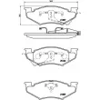 Jeu de 4 plaquettes de frein avant BREMBO P 11 020 - Visuel 2