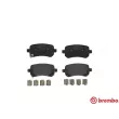 Jeu de 4 plaquettes de frein arrière BREMBO P 11 021 - Visuel 1