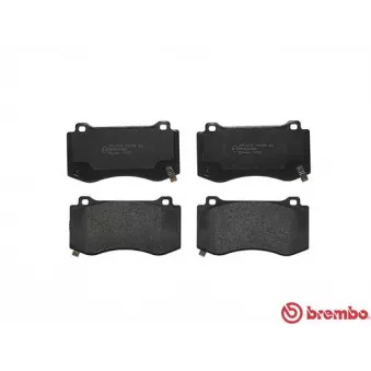 Jeu de 4 plaquettes de frein avant BREMBO