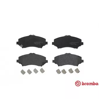 Jeu de 4 plaquettes de frein avant BREMBO P 11 025