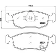 Jeu de 4 plaquettes de frein avant BREMBO P 11 031 - Visuel 2
