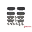 Jeu de 4 plaquettes de frein arrière BREMBO P 11 032 - Visuel 1