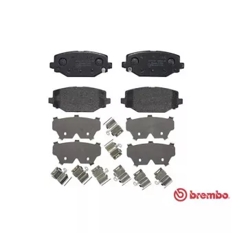 Jeu de 4 plaquettes de frein arrière BREMBO P 11 032