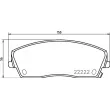Jeu de 4 plaquettes de frein avant BREMBO P 11 041 - Visuel 2