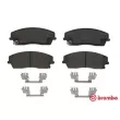Jeu de 4 plaquettes de frein avant BREMBO P 11 041 - Visuel 1