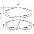 Jeu de 4 plaquettes de frein avant BREMBO P 15 002 - Visuel 2
