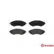 Jeu de 4 plaquettes de frein avant BREMBO P 15 002 - Visuel 1
