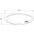 Jeu de 4 plaquettes de frein avant BREMBO P 15 006 - Visuel 2