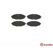 Jeu de 4 plaquettes de frein avant BREMBO P 15 006 - Visuel 1