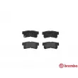 Jeu de 4 plaquettes de frein arrière BREMBO P 15 009 - Visuel 1