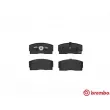 Jeu de 4 plaquettes de frein avant BREMBO P 16 005 - Visuel 1