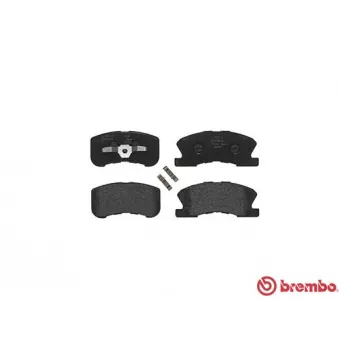 Jeu de 4 plaquettes de frein avant BREMBO P 16 008