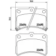 Jeu de 4 plaquettes de frein avant BREMBO P 16 009 - Visuel 2