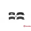 Jeu de 4 plaquettes de frein avant BREMBO P 16 011 - Visuel 1