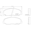 Jeu de 4 plaquettes de frein avant BREMBO P 16 012 - Visuel 2