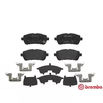 Jeu de 4 plaquettes de frein avant BREMBO P 16 013