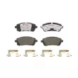 Jeu de 4 plaquettes de frein avant BREMBO P 16 013X - Visuel 1