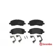 Jeu de 4 plaquettes de frein avant BREMBO P 18 001 - Visuel 1