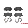 Jeu de 4 plaquettes de frein avant BREMBO P 18 025 - Visuel 1