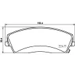 Jeu de 4 plaquettes de frein avant BREMBO P 18 034 - Visuel 2