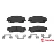 Jeu de 4 plaquettes de frein avant BREMBO P 18 034 - Visuel 1