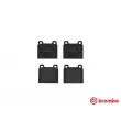 Jeu de 4 plaquettes de frein avant BREMBO P 23 001 - Visuel 1