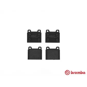Jeu de 4 plaquettes de frein avant BREMBO P 23 001