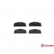 Jeu de 4 plaquettes de frein avant BREMBO P 23 005 - Visuel 1